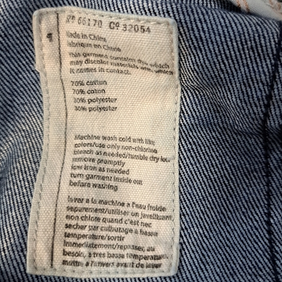 Pilcro And The Letterpress Darkwash Button Front Denim Skirt Size 8 - Picture 5 of 5